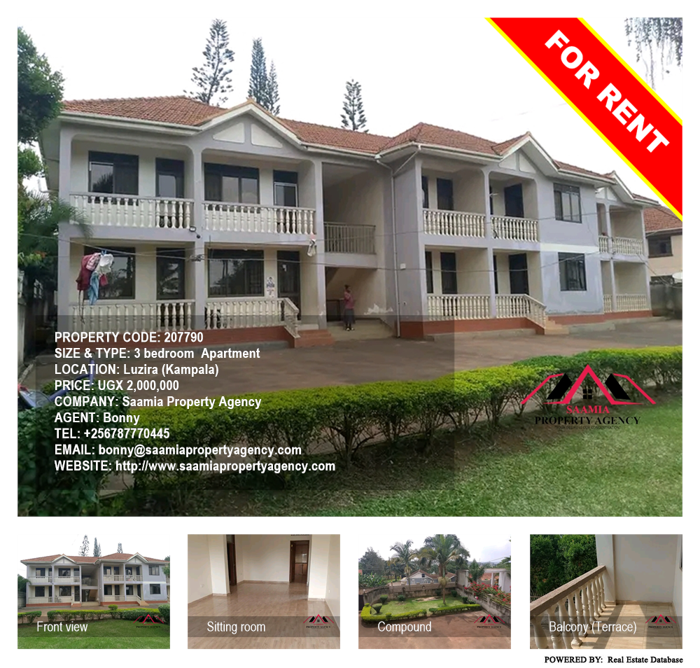 3 bedroom Apartment  for rent in Luzira Kampala Uganda, code: 207790