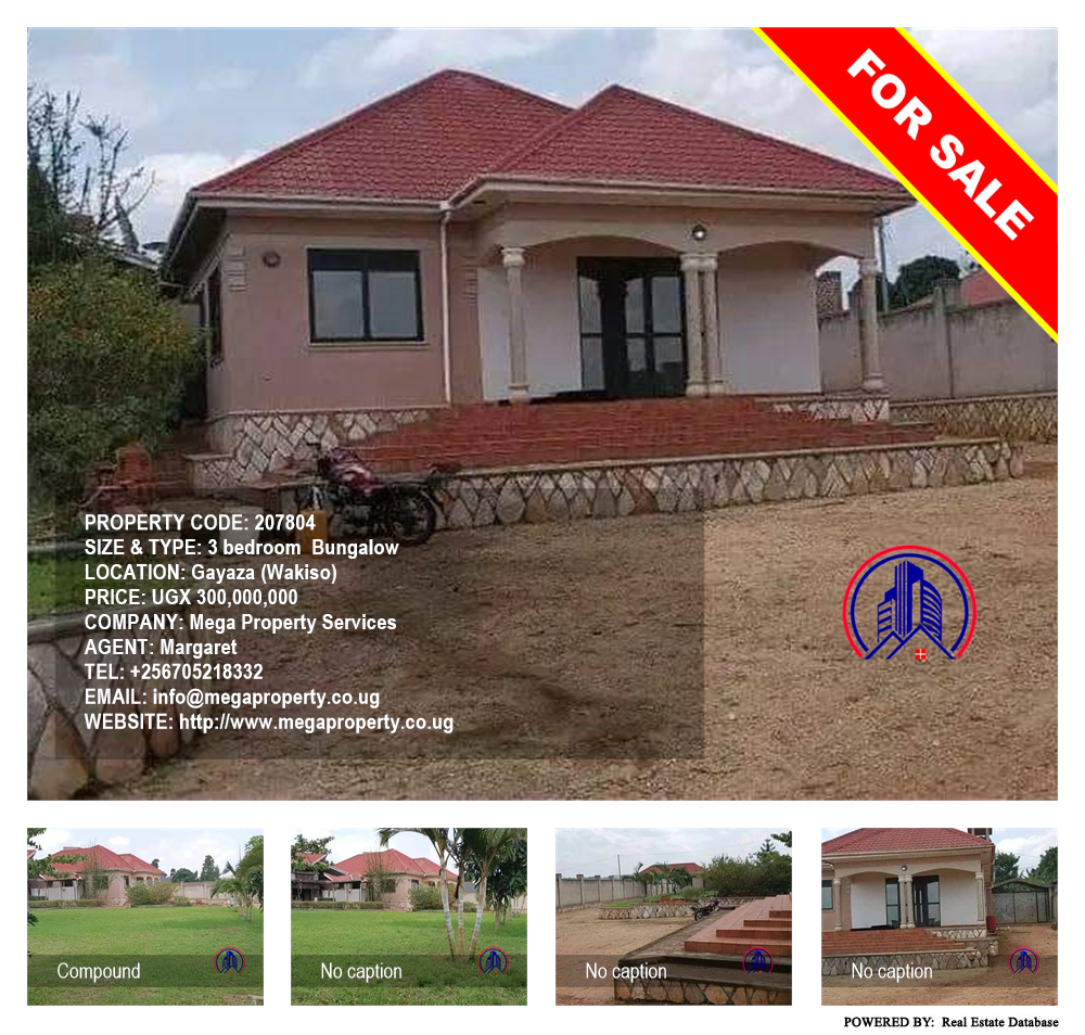 3 bedroom Bungalow  for sale in Gayaza Wakiso Uganda, code: 207804