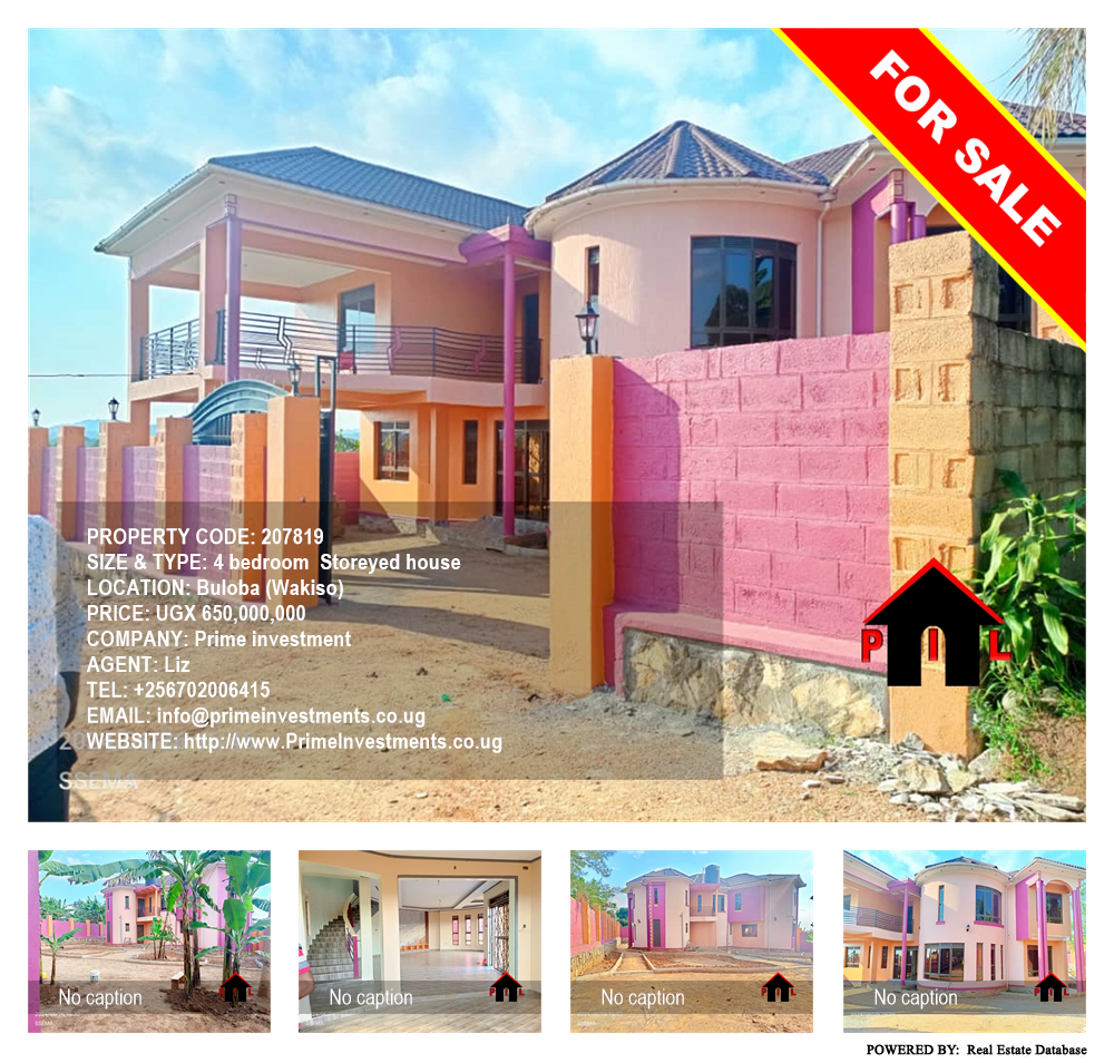 4 bedroom Storeyed house  for sale in Buloba Wakiso Uganda, code: 207819