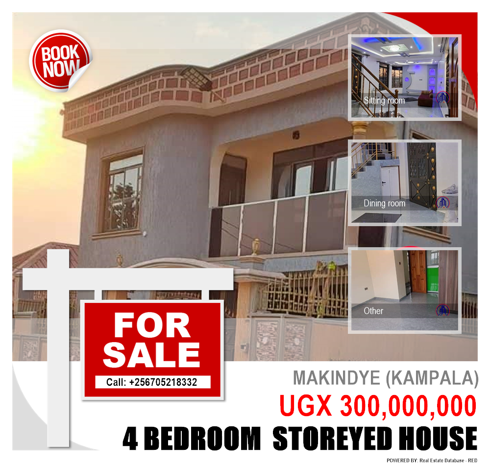 4 bedroom Storeyed house  for sale in Makindye Kampala Uganda, code: 207825