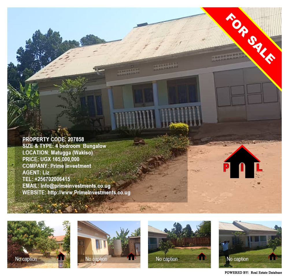 4 bedroom Bungalow  for sale in Matugga Wakiso Uganda, code: 207858