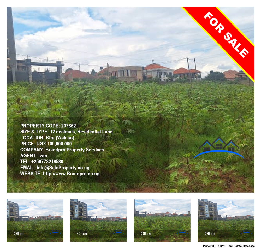 Residential Land  for sale in Kira Wakiso Uganda, code: 207862