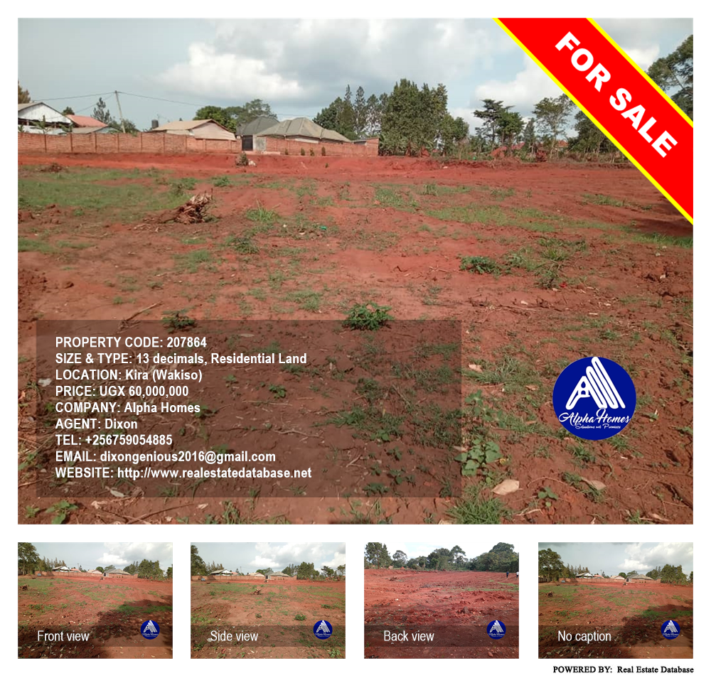 Residential Land  for sale in Kira Wakiso Uganda, code: 207864