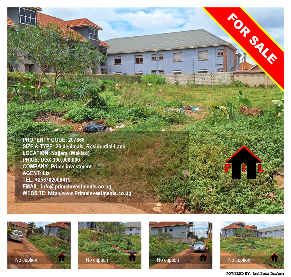 Residential Land  for sale in Najjera Wakiso Uganda, code: 207866