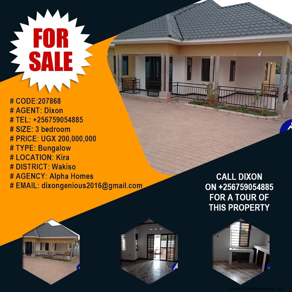 3 bedroom Bungalow  for sale in Kira Wakiso Uganda, code: 207868