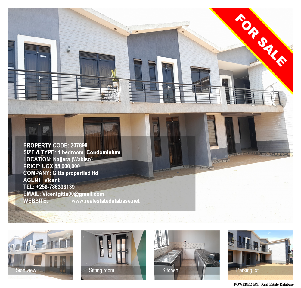 1 bedroom Condominium  for sale in Najjera Wakiso Uganda, code: 207898