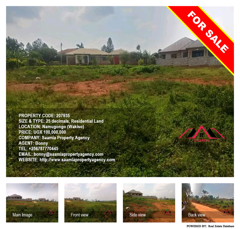 Residential Land  for sale in Namugongo Wakiso Uganda, code: 207935