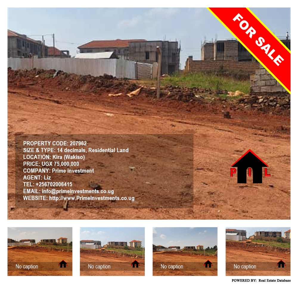 Residential Land  for sale in Kira Wakiso Uganda, code: 207962