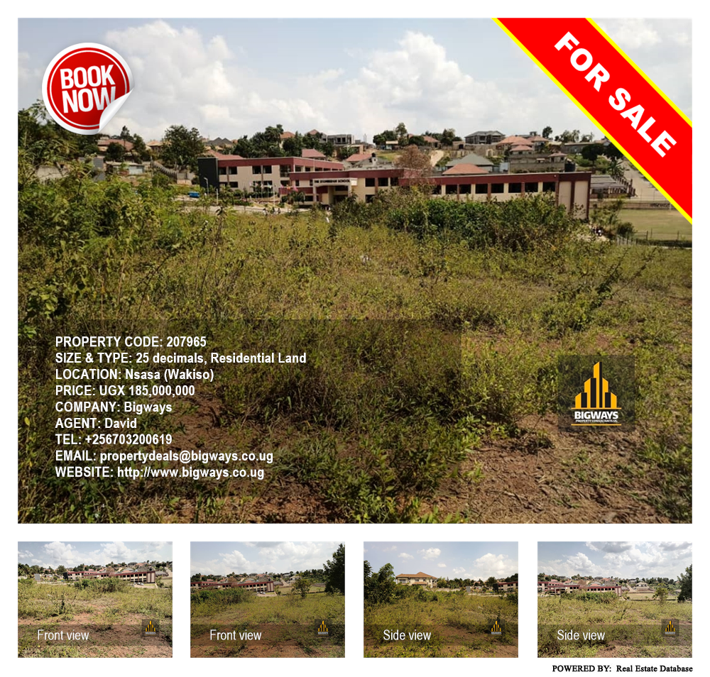 Residential Land  for sale in Nsasa Wakiso Uganda, code: 207965