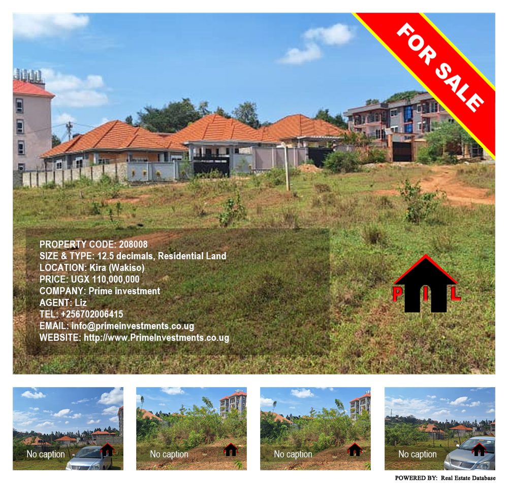 Residential Land  for sale in Kira Wakiso Uganda, code: 208008