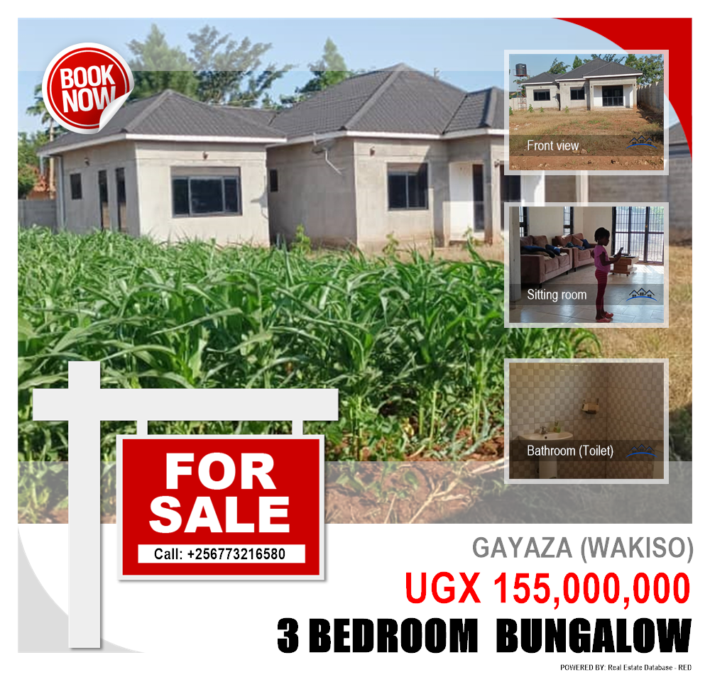 3 bedroom Bungalow  for sale in Gayaza Wakiso Uganda, code: 208032