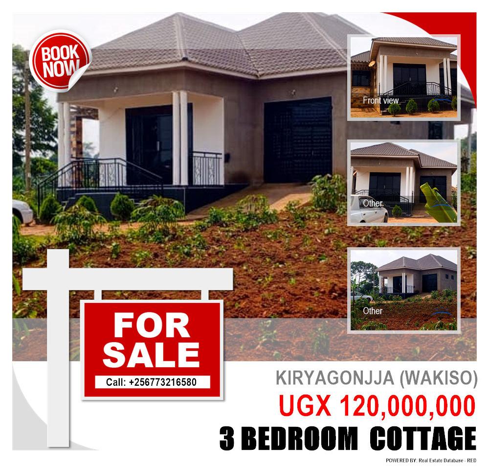 3 bedroom Cottage  for sale in Kiryagonjja Wakiso Uganda, code: 208042