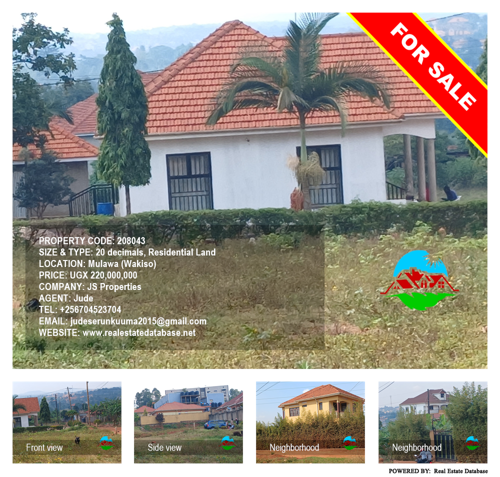 Residential Land  for sale in Mulawa Wakiso Uganda, code: 208043