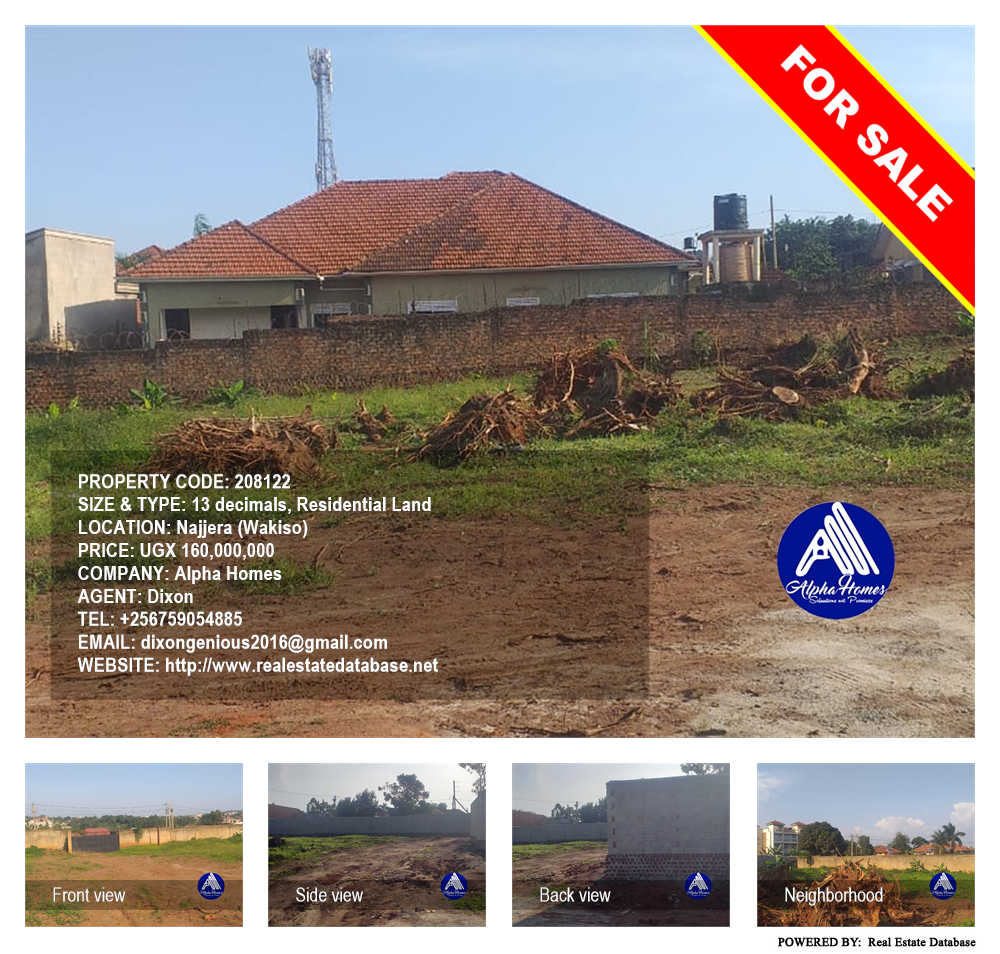 Residential Land  for sale in Najjera Wakiso Uganda, code: 208122