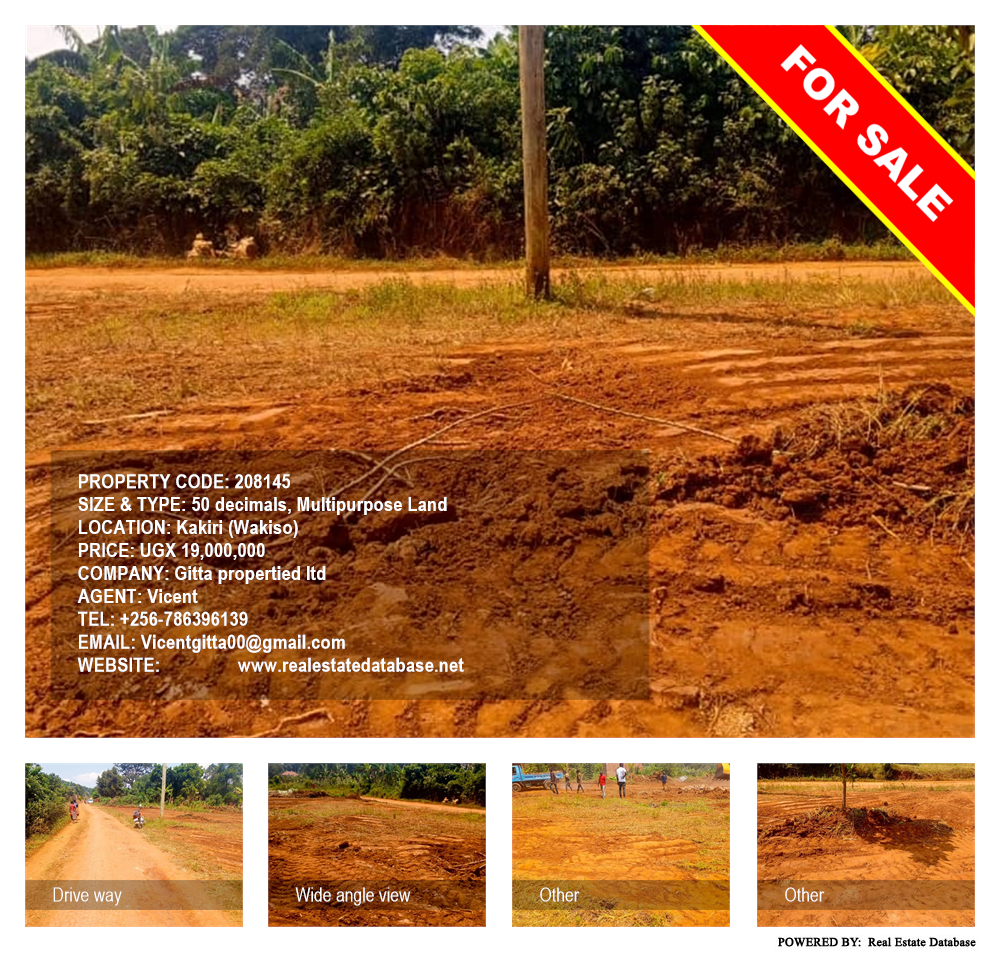 Multipurpose Land  for sale in Kakiri Wakiso Uganda, code: 208145