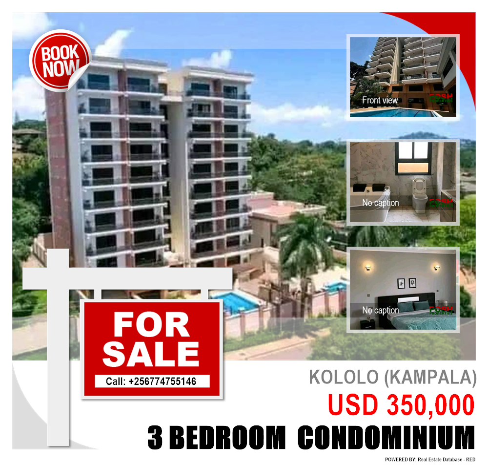 3 bedroom Condominium  for sale in Kololo Kampala Uganda, code: 208157