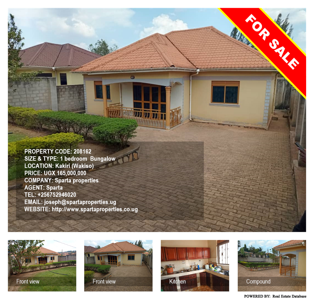 1 bedroom Bungalow  for sale in Kakiri Wakiso Uganda, code: 208162