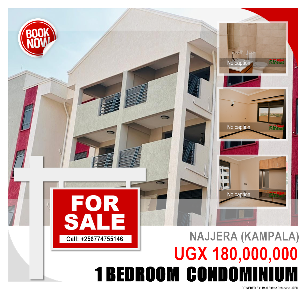 1 bedroom Condominium  for sale in Najjera Kampala Uganda, code: 208179