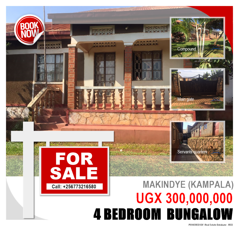 4 bedroom Bungalow  for sale in Makindye Kampala Uganda, code: 208187