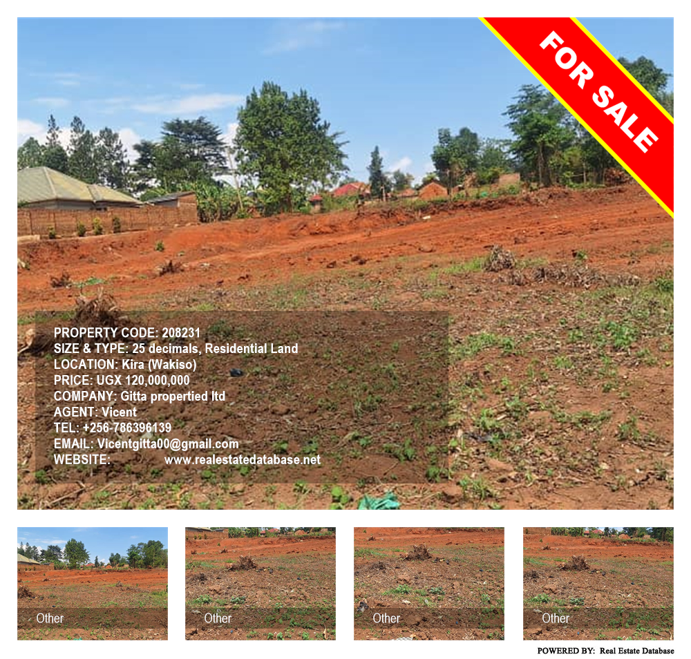 Residential Land  for sale in Kira Wakiso Uganda, code: 208231