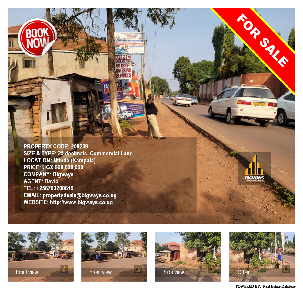 Commercial Land  for sale in Ntinda Kampala Uganda, code: 208239