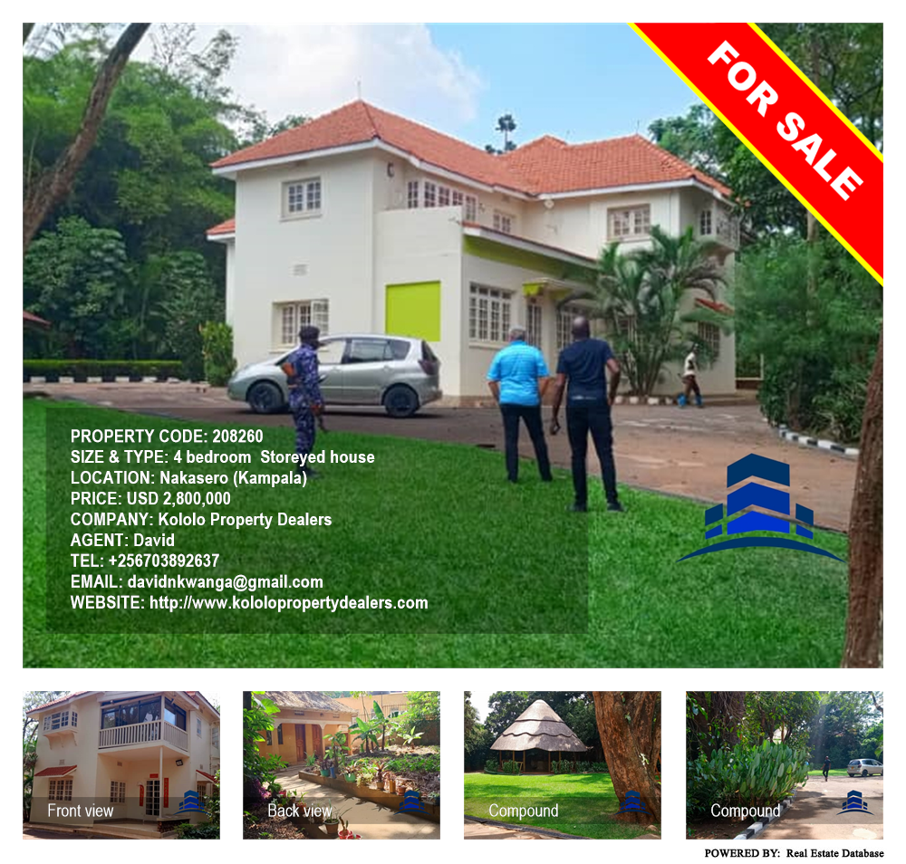 4 bedroom Storeyed house  for sale in Nakasero Kampala Uganda, code: 208260