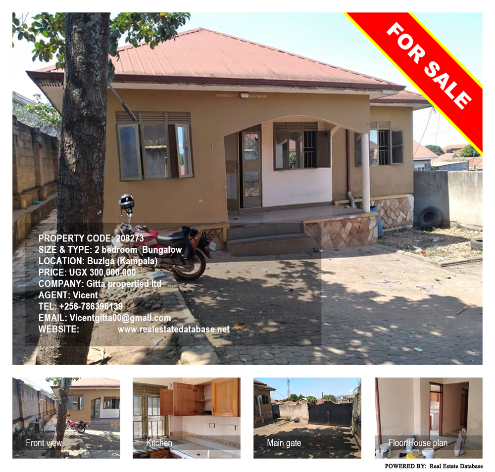 2 bedroom Bungalow  for sale in Buziga Kampala Uganda, code: 208273