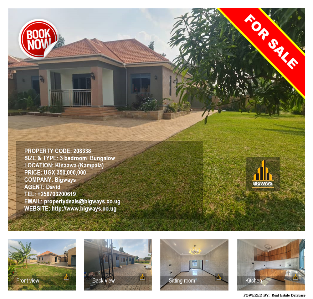 3 bedroom Bungalow  for sale in Kinaawa Kampala Uganda, code: 208338