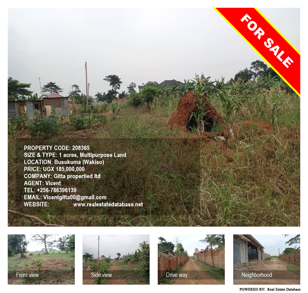 Multipurpose Land  for sale in Busukuma Wakiso Uganda, code: 208365