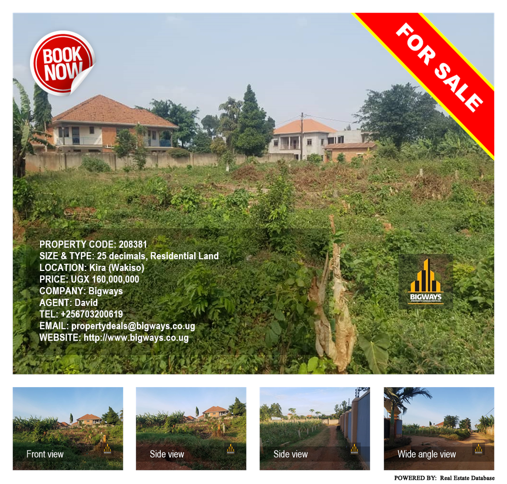 Residential Land  for sale in Kira Wakiso Uganda, code: 208381