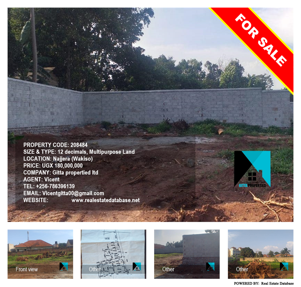 Multipurpose Land  for sale in Najjera Wakiso Uganda, code: 208484