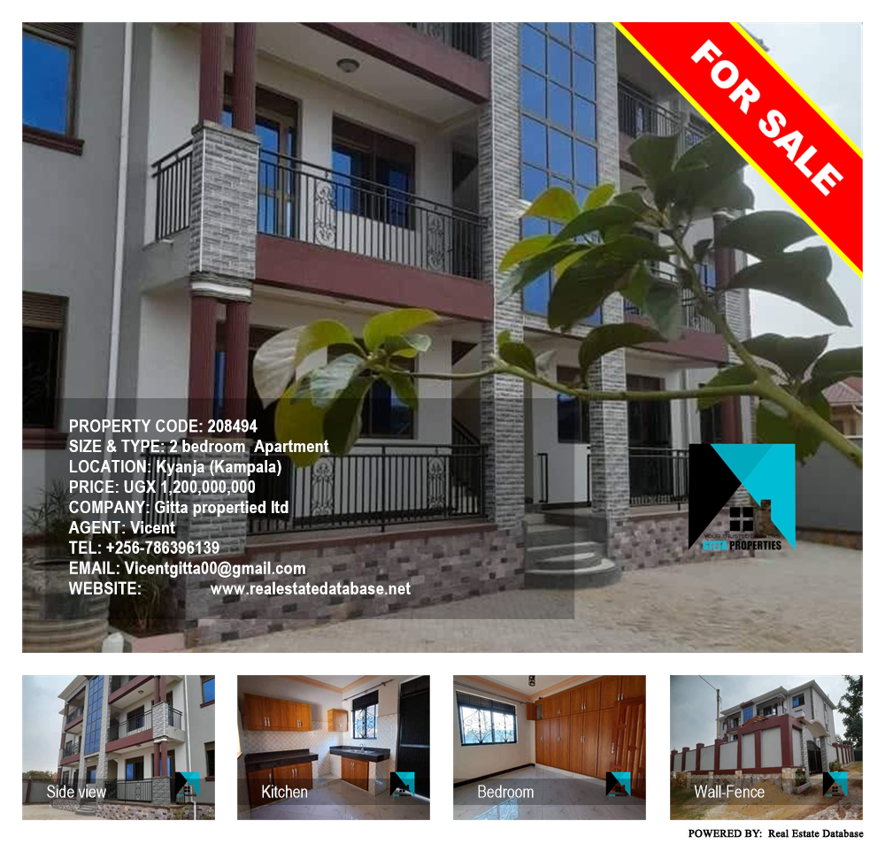 2 bedroom Apartment  for sale in Kyanja Kampala Uganda, code: 208494