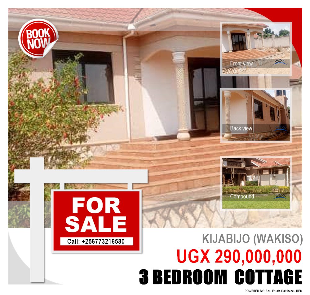 3 bedroom Cottage  for sale in Kijabijo Wakiso Uganda, code: 208496