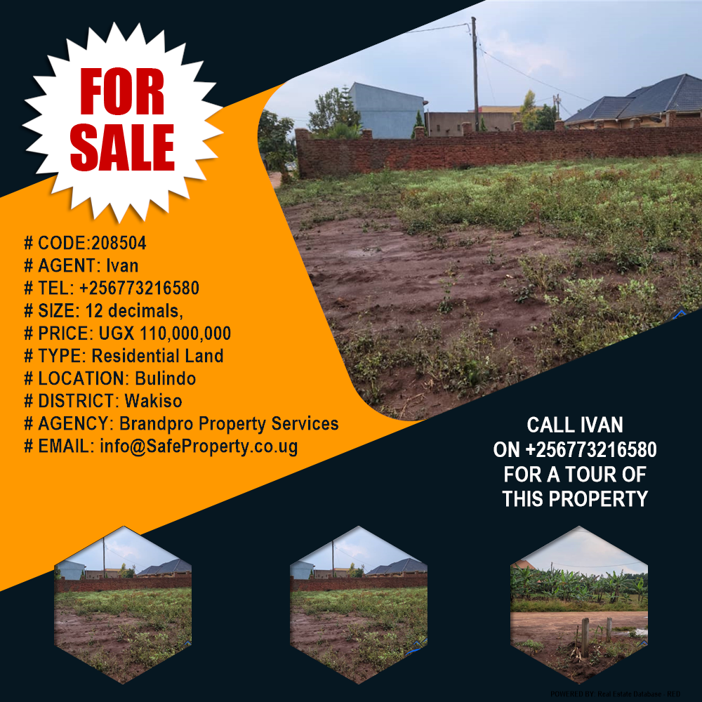 Residential Land  for sale in Bulindo Wakiso Uganda, code: 208504