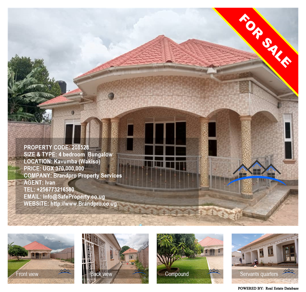 4 bedroom Bungalow  for sale in Kavumba Wakiso Uganda, code: 208528