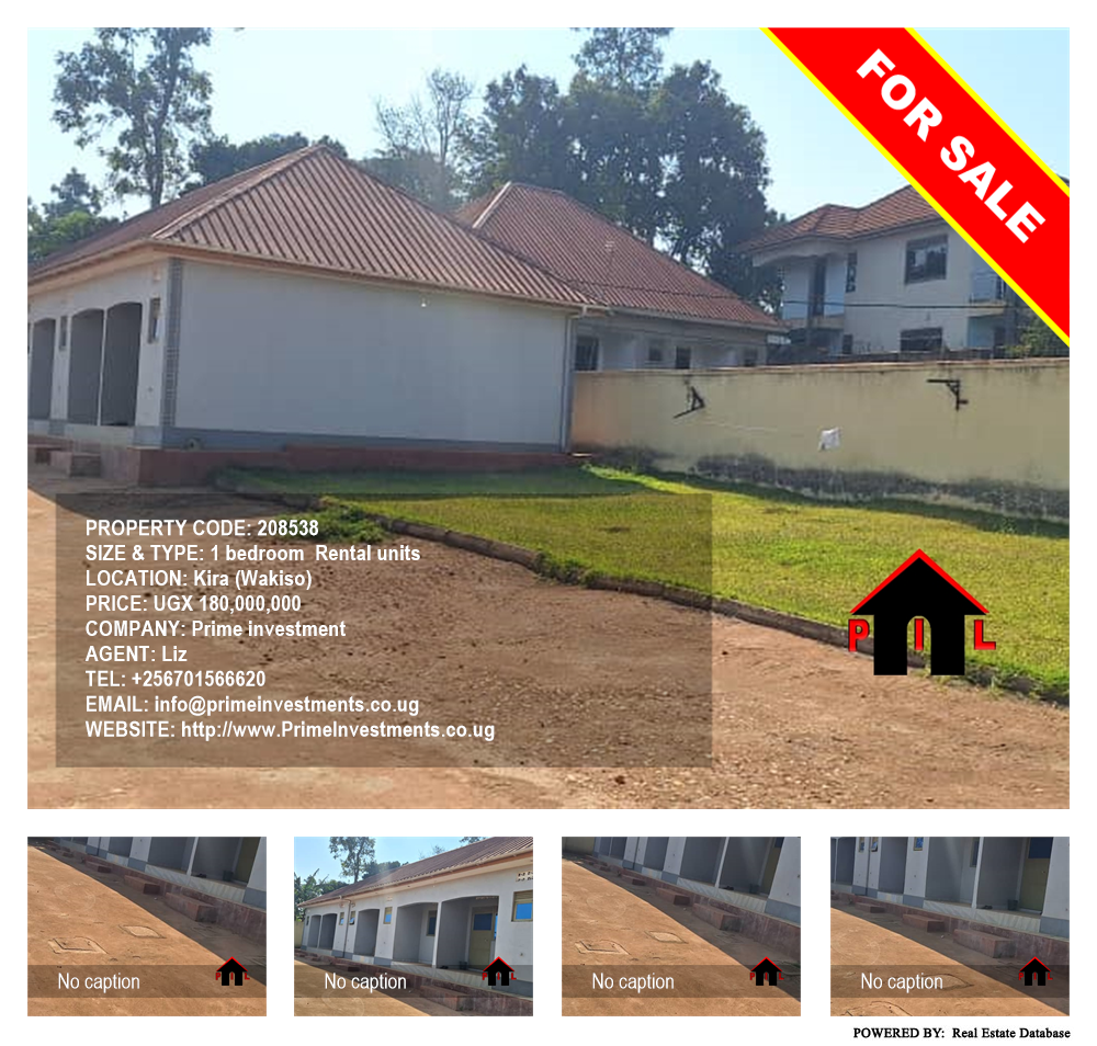 1 bedroom Rental units  for sale in Kira Wakiso Uganda, code: 208538