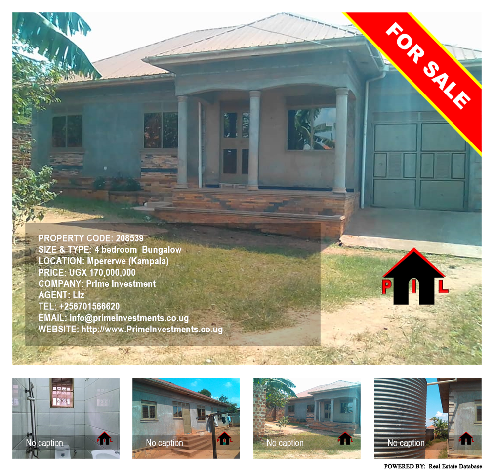 4 bedroom Bungalow  for sale in Mpererwe Kampala Uganda, code: 208539