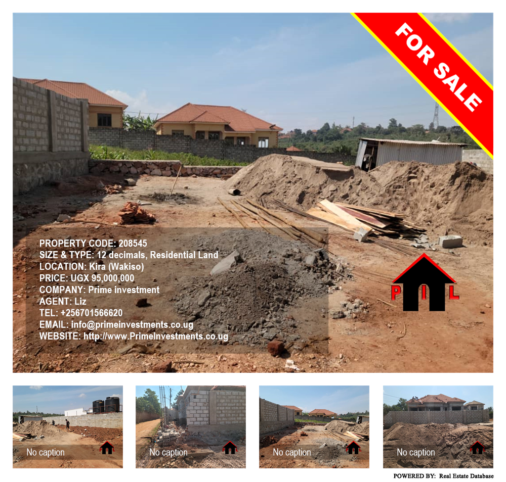 Residential Land  for sale in Kira Wakiso Uganda, code: 208545