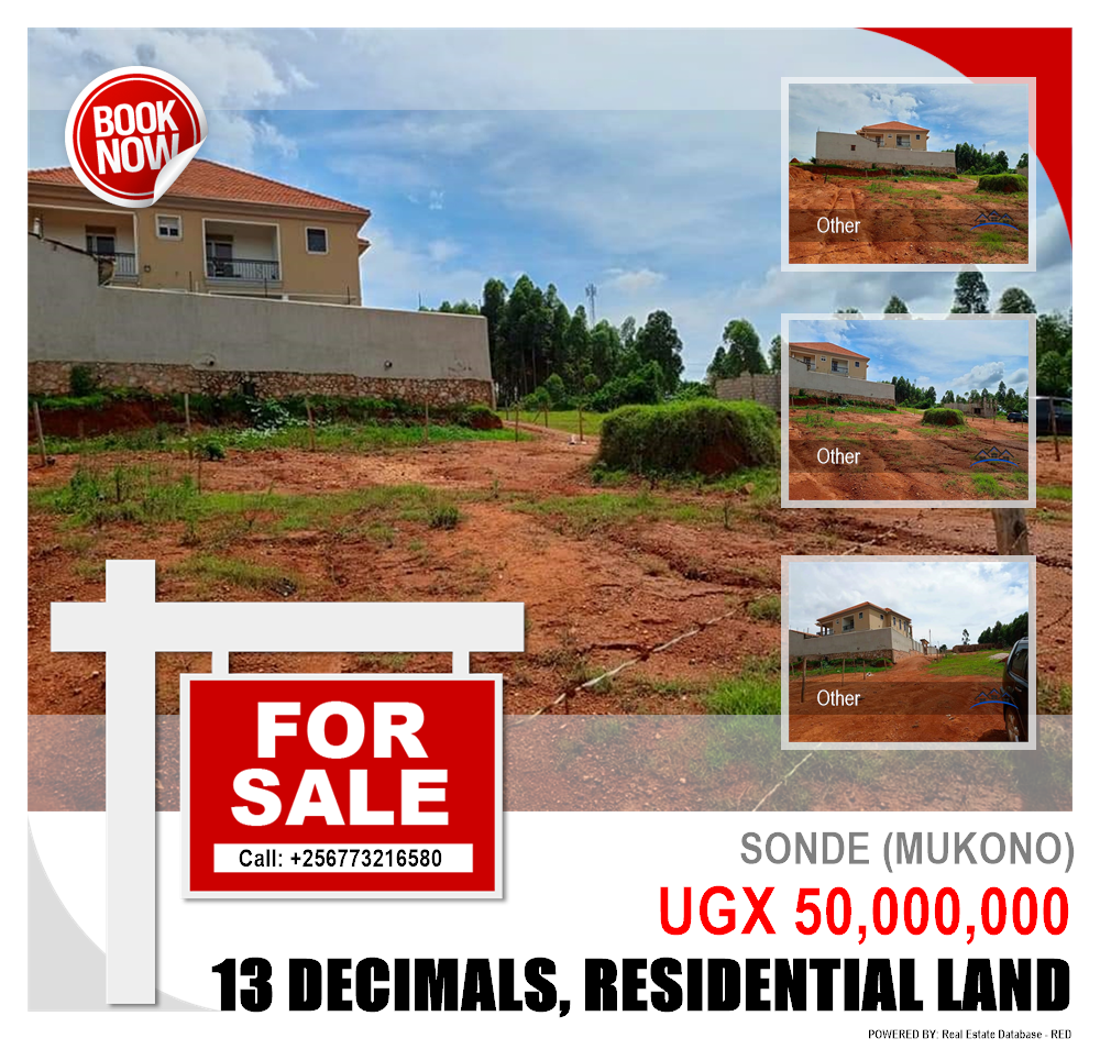 Residential Land  for sale in Sonde Mukono Uganda, code: 208555