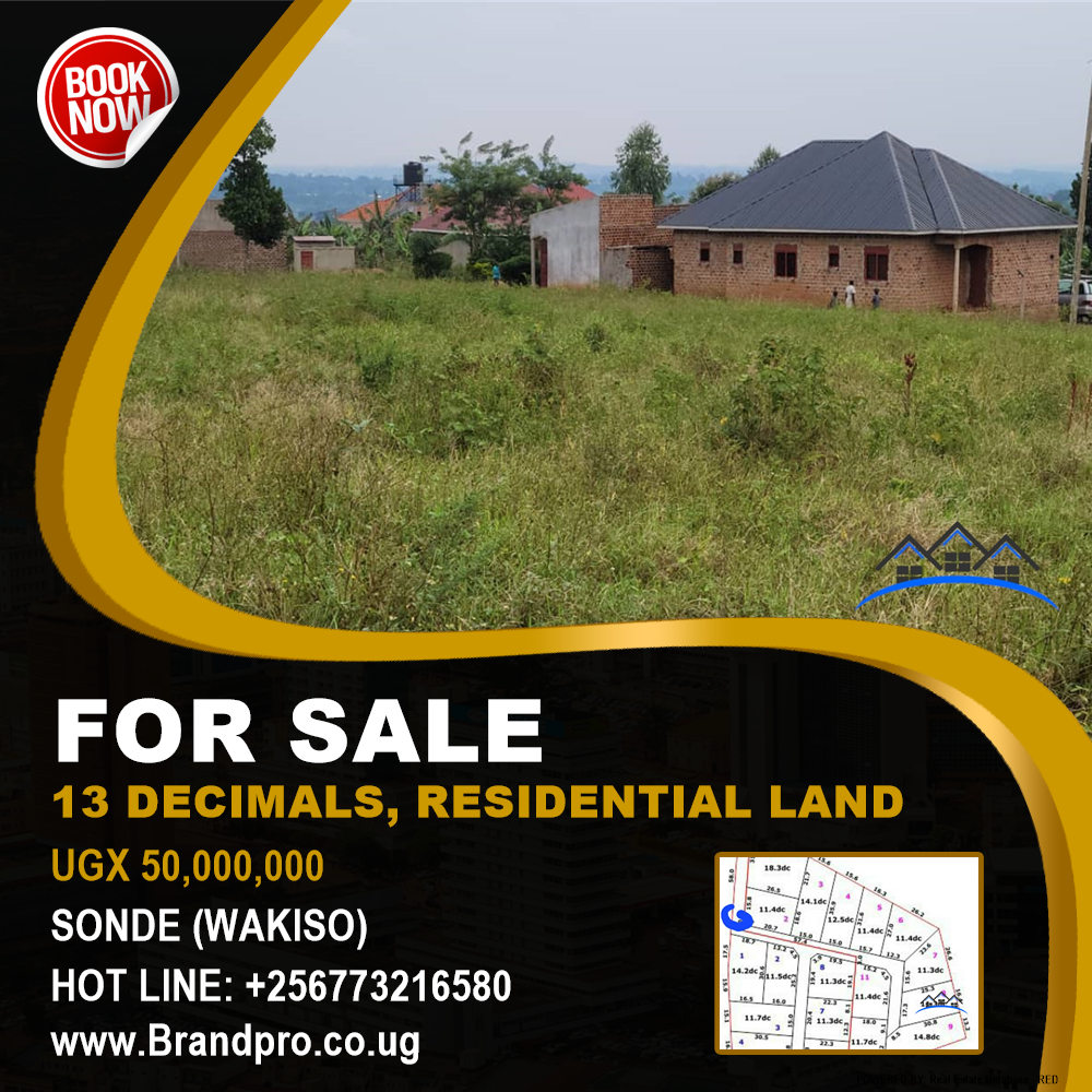 Residential Land  for sale in Sonde Wakiso Uganda, code: 208573