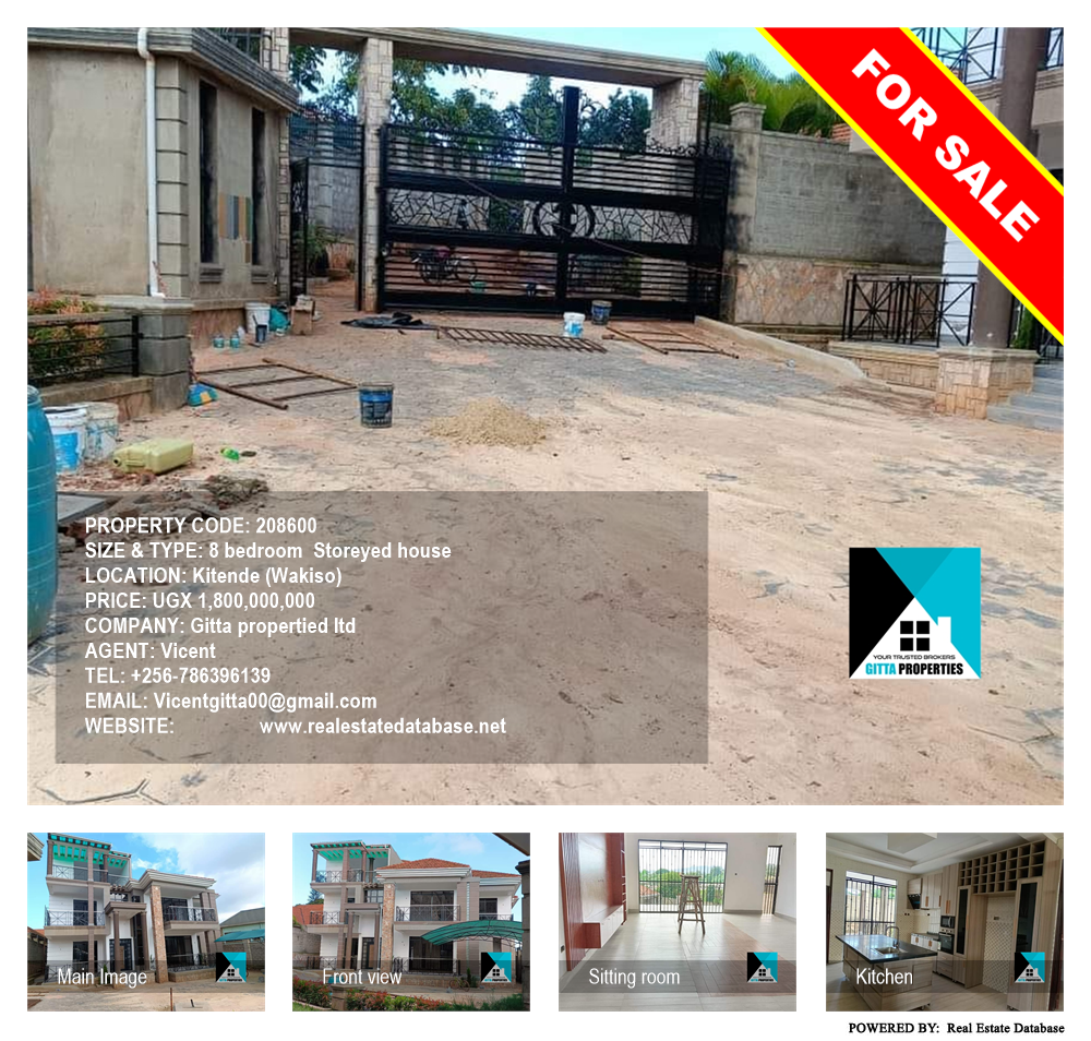 8 bedroom Storeyed house  for sale in Kitende Wakiso Uganda, code: 208600