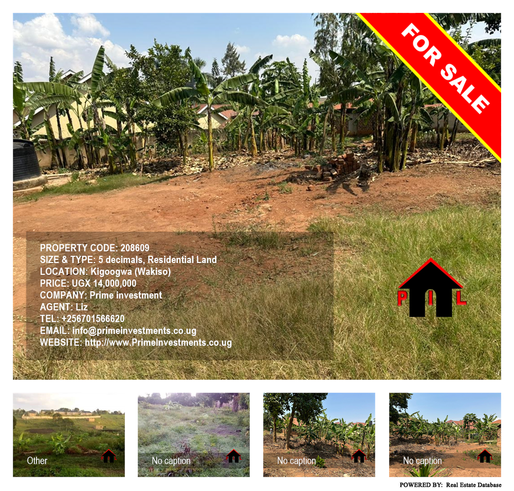 Residential Land  for sale in Kigoogwa Wakiso Uganda, code: 208609