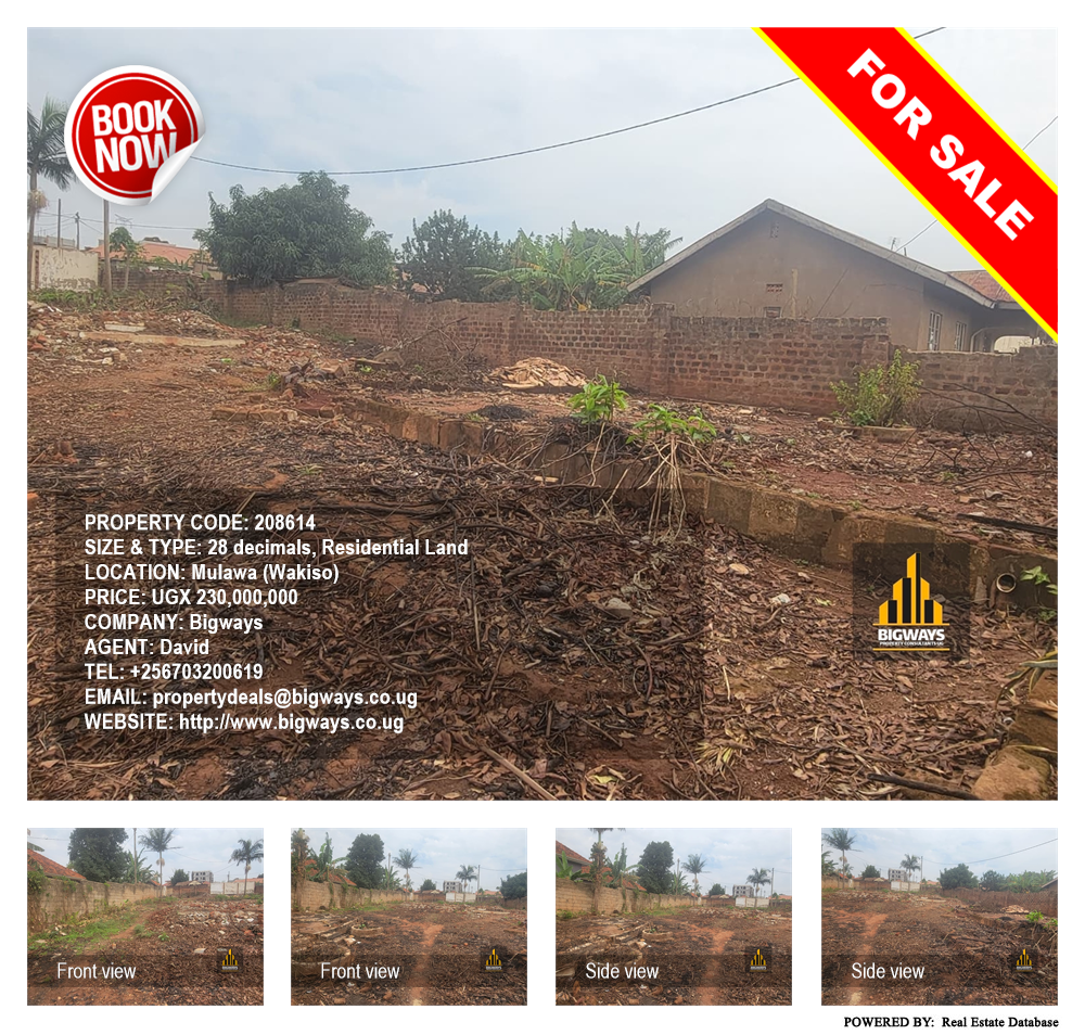 Residential Land  for sale in Mulawa Wakiso Uganda, code: 208614