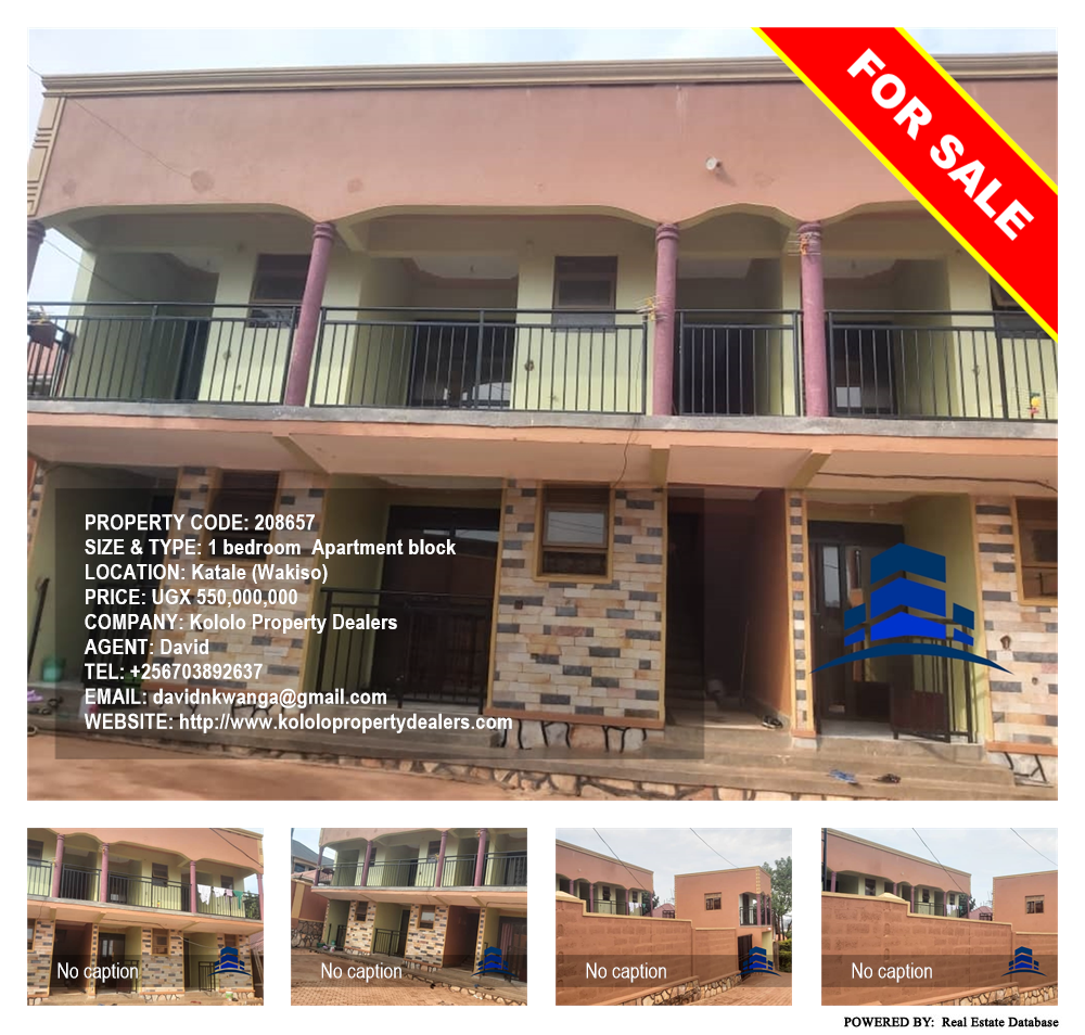 1 bedroom Apartment block  for sale in Katale Wakiso Uganda, code: 208657