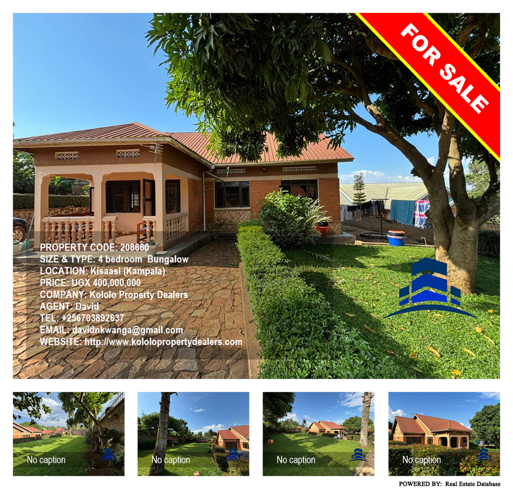 4 bedroom Bungalow  for sale in Kisaasi Kampala Uganda, code: 208660