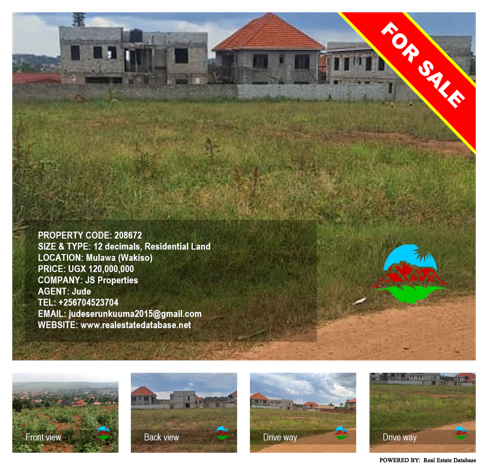 Residential Land  for sale in Mulawa Wakiso Uganda, code: 208672