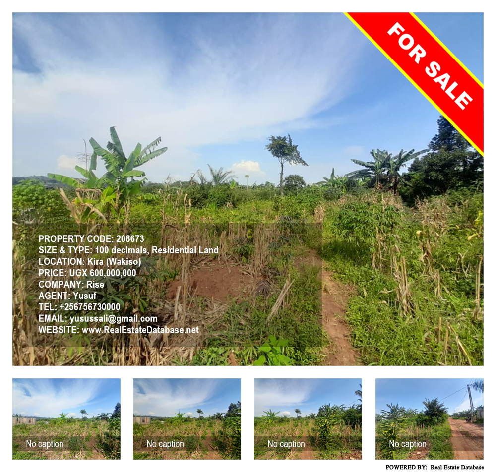 Residential Land  for sale in Kira Wakiso Uganda, code: 208673