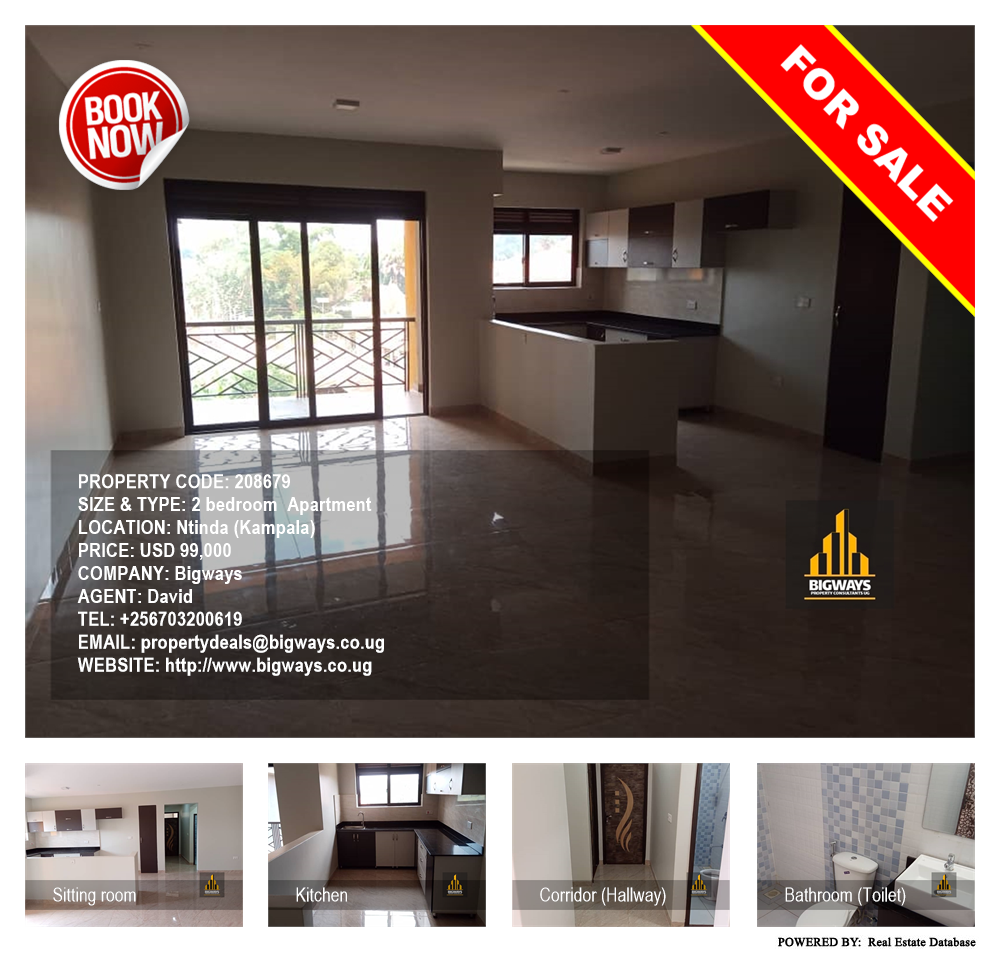 2 bedroom Apartment  for sale in Ntinda Kampala Uganda, code: 208679