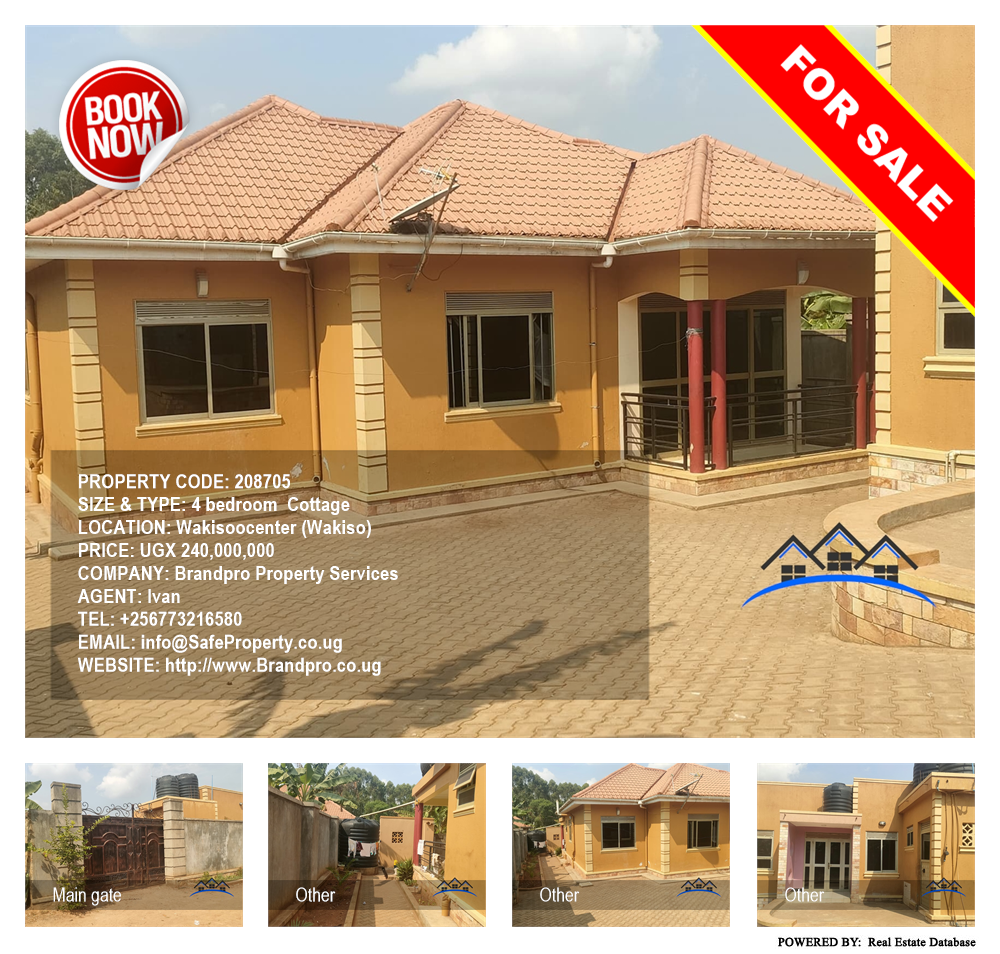 4 bedroom Cottage  for sale in Wakisoocenter Wakiso Uganda, code: 208705