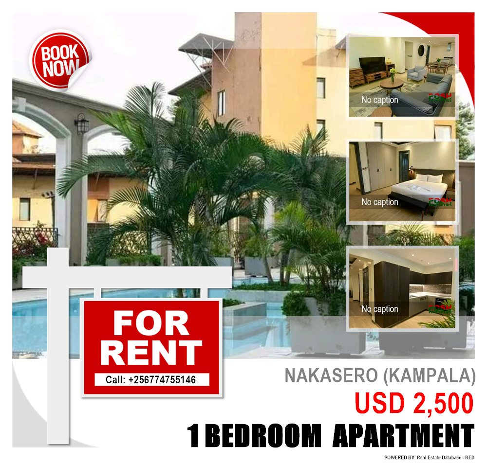 1 bedroom Apartment  for rent in Nakasero Kampala Uganda, code: 208722